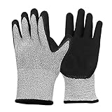 GINHA C9GA Flexible Operation Nitrile Frosted Anti-Cutting Black Handschuhe for Schutz der Hand (...
