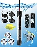 LAOYE Aquarium Heizung 60L Aquarium Heizstab 50W Temperatur Einsatellbar Aquarium Heizer mit...