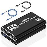 Video Capture Card, Audio Video Capture Card, USB 3.0 Capture Card 4K HDMI Loop-Out, 1080P 60FPS/2K...
