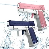Wasserpistole Kinder 2 Stück Wasserpistolen Klein Wasserspritzpistole Reichweite 10 Meter Water Gun...