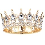 1 Stück Krone Damen Mädchen Kristall Tiara Prinzessin Tiara Kristall Krone Damen Vintage Tiara...