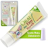 Oral7 Tiny Teeth. Baby Zahnpasta mit den Enzymen der Muttermilch für weniger Karies. Mit Gratis...