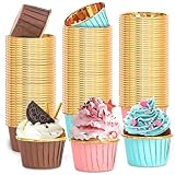 Laurraine 150 Stücke Muffinförmchen Papier,Cupcake Muffin Förmchen aus Aluminiumfolie,Wasserdicht...