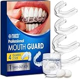 4-Pack 2-Größen Knirscherschiene Für Nacht Nachtschutz für Zähne,Beißschiene,Gegen Bruxismus...