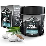 Unnis® Natürliche Kokosnuss Aktivkohle Pulver Zahnaufhellung für Weiße Zähne Bleaching...