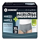 SUNKISS Inkontinenz Pants Männer, Tagsüber Einweg Erwachsenen Windelhosen, Herren Windeln mit...