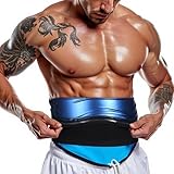 Bauchweggürtel Waist Trainer Bauch Gürtel zum Abnehmen Workout Gürtel Herren Damen Verstellbarer...