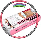 HEGG HULABEE Professioneller Hula-Hoop-Reifen zum Abnehmen leicht gemacht, 8 Elemente, universell...