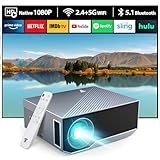 CoolEeve 20000 Lumen Bluetooth Beamer Full HD 1080P Unterstützt, 5G WiFi LED Heimkino Portable...