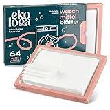 Ekologa Waschmittelblätter - Vegane, Biologisch abbaubare & Plastikfreie Waschstreifen - Ohne...