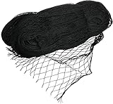 VIIRKUJA 8 x 8 m feinmaschiges Teichnetz (18 x 18 mm) | Farbe Schwarz | Vogelschutznetz, Laubnetz,...