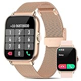NAIXUES Smartwatch Damen mit Telefonfunktion, 2022 1,7' Zoll SmartWatch Damen Armbanduhr mit...