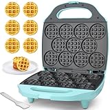 Baker's Friend Multi Mini Waffeleisen Rund, Mini Waffle Maker, Backen 11 x 5.5 cm Kleine...