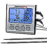 ThermoPro TP17 Digitales Grill-Thermometer Bratenthermometer Fleischthermometer Ofenthermometer mit...