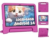 JIKOCXN Kinder Tablet 10 Zoll Android 14, Octa Core Tablet für Kinder, 10GB RAM+64GB ROM, FHD...