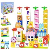 Mirthben 103 Teile Große Bausteine in 13 Farben und 23 Formen, Bedruckten Steine mit Tiere, Türen,...