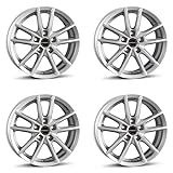 4x Borbet Felgen Alufelgen W 7x17 ET40 5x114,3 crystal silver kompatibel mit BYD Atto 3
