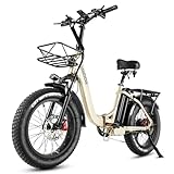 HANEVEAR Elektrofahrräder 20 Zoll E Bike Klapprad Pedelec 24Ah/48V Lithium-Akku | bis zu 140km,...