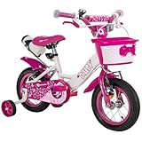 Actionbikes Kinderfahrrad Daisy 12 Zoll | Kinder Fahrrad für Mädchen - Ab 2-5 Jahren - V-Brake...