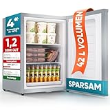 Stillstern Mini Gefrierschrank (42L) -18°C, Eiswürfelschale, Schloss, Türanschlag wechselbar,...