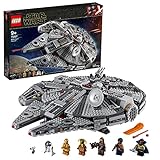 LEGO 75257 Star Wars Millennium Falcon Raumschiff Bauset mit Finn, Chewbacca, Lando Calrissian,...