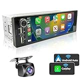 1-DIN Autoradio mit Bildschirm, 1Din Radio Apple CarPlay & Android Auto -6.9' Touch Display...