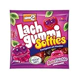 nimm2 Lachgummi Softies Rote Früchte – 1 x 225g – Gefülltes Fruchtgummi mit Fruchtsaft und...