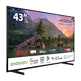 TV Hitachi 43pulgadas LED 4K UHF - 43hak5350 - Hdr10 - Android Smart TV - WLAN - 3 HDMI - 2 USB -...