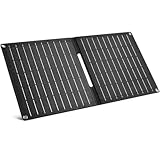 ELECAENTA 15W Faltbar Solar Ladegerät 2-Port (USB-A/USB-C) Ultraleichtes IP68 Wasserdichtes...