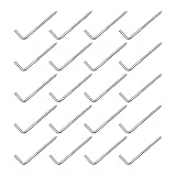 BroLuka 20 Stück L Hakenschrauben (M2,4 x 20 mm)