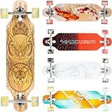 Cruiser Skateboard für Erwachsene und Jugendliche – leichtes 78,7 cm Ahorn-Deck – glatte 70 mm...
