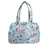 Vera Bradley Beach Treasures Traveler Handgepäcktasche mit Trolleyhülle, Blau Multi, Blau Multi,...