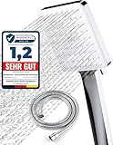 Newentor Duschkopf mit Schlauch [TESTSIEGER], Duschbrause mit Schlauch 1,5M, Duschschlauch mit...