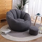 CSstone Bean Bag Sitzkissen Sessel Bodenkissen Aufbewahrungstasche Wohnzimmer Garten (Nur Cover)...
