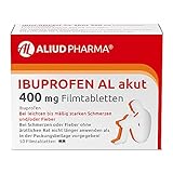 ALIUD PHARMA Ibuprofen AL akut 400 mg 50 Filmtabletten: Bei leichten bis mäßig starken Schmerzen...