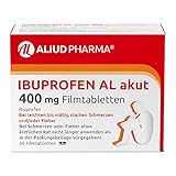 ALIUD PHARMA Ibuprofen AL akut 400 mg 50 Filmtabletten: Bei leichten bis mäßig starken Schmerzen...