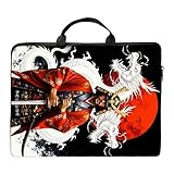 RWUTYTIUL Laptop-Umhängetasche für Damen und Herren, große Kapazität, wasserdicht, PU-Leder,...