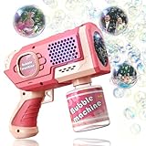 Muakiz Seifenblasenmaschine, Seifenblasenpistole Kinder 5000+ Blasen/Minute Bubble Machine mit...