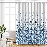 HANFU Duschvorhang, Polyester 180 x 200 cm Waschbar, Shower Curtains mit ösen und 12 Duschringen,...