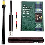 Barefoot Bagpiper Dudelsack-Praxis-Chanter 45,7 cm, vernickelt, gravierte Hülse für Dudelsäcke,...