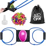 GZhaimai 4 Stk Wasserbomben Schleuder, Wasserbomben Schleuder 1 Person und mit 500 Ballons, 1 Tasche...