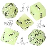 XUZWECP 5-teiliges Erotisches Würfel-Set für Paare - Sex Spiel mit 36 Positionen - Lehrbuch...