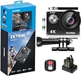 AKASO Action Cam,4K30FPS 20MP WiFi Unterwasserkamera 170°Ultra Weitwinkel Full HD Action Kamera mit...