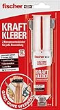 fischer KRAFTKLEBER, 2-Komponenten-Klebstoff in Transparent, Universalkleber für jede Anwendung,...