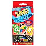 Mattel Games UNO H2O To Go, Uno Kartenspiel für die Familie, Uno wasserfest und zum Anhängen mit...