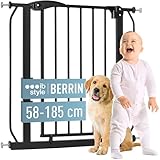 ib style Treppenschutzgitter Berrin 58-185 cm, Türschutzgitter für Babys, Ohne Bohren,...