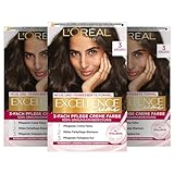 L'Oréal Paris Permanente Haarfarbe, 100% Grauhaarabdeckung, Haarfärbeset mit Coloration, Shampoo...