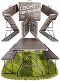 Ondis24 Biertischgarnitur Lisa Campingtisch 2X Bierbank 1x Biertisch Sitzbank klappbar...