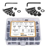 zjhukfmc Set mit Schrauben und Muttern – 205 Stück, hohe Festigkeit M6 M8 | Set mit...