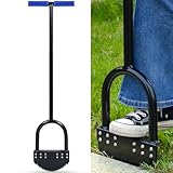 CKLT Einteiliger Rasenkantenstecher 104 cm Kantenschneider mit Federstahl-Sägezahnklinge...